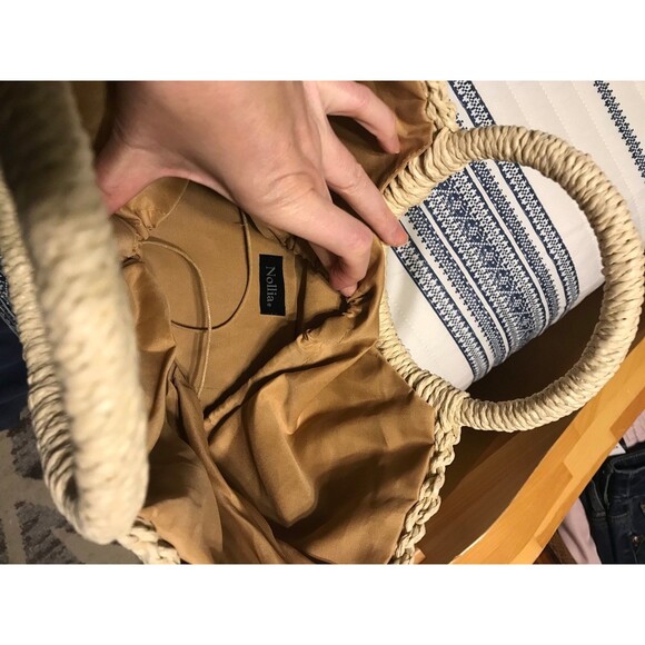 Nollia Woven Straw Handbag Purse - Picture 4 of 5